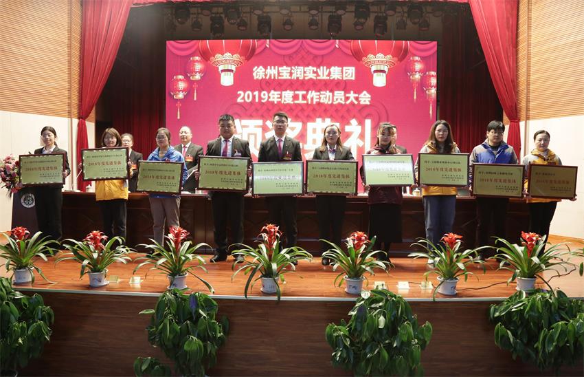 问鼎线上平台,问鼎（中国）2019年度工作动员大会---集团公司领导为先进单位和先进个人代表颁奖