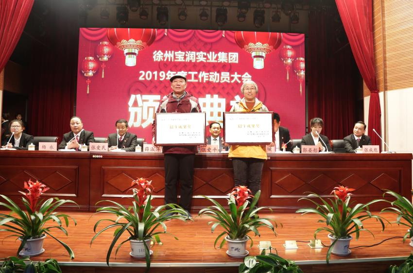 问鼎线上平台,问鼎（中国）2019年度工作动员大会---集团公司领导为先进单位和先进个人代表颁奖